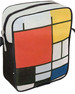 Torba Listonoszka Kompozycja w czerwieni, żółci, błękicie i czerni Piet Mondrian