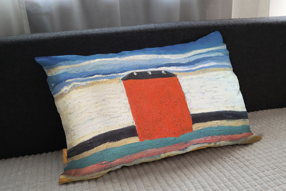 Poduszka Czerwony Dom Kazimir Severinovich Malevich
