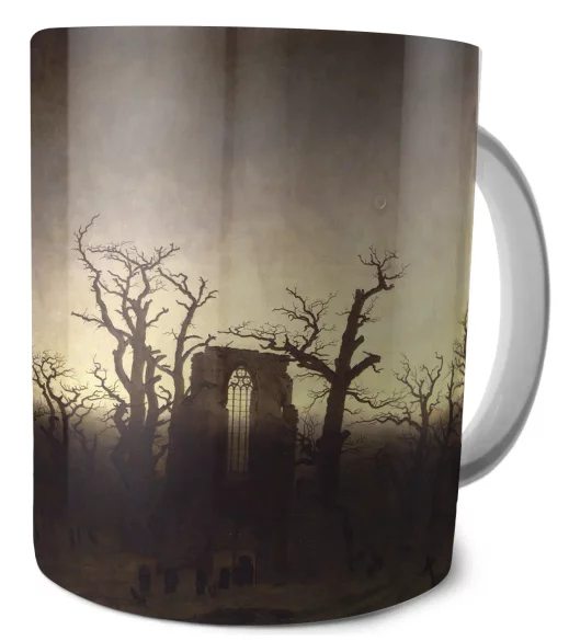 Kubek Opactwo w dębowym lesie Caspar David Friedrich