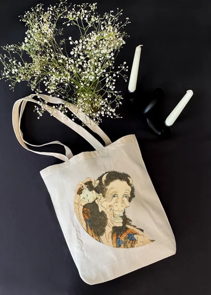 Torba bawełniana Śmiejący się Demon Katsushika Hokusai