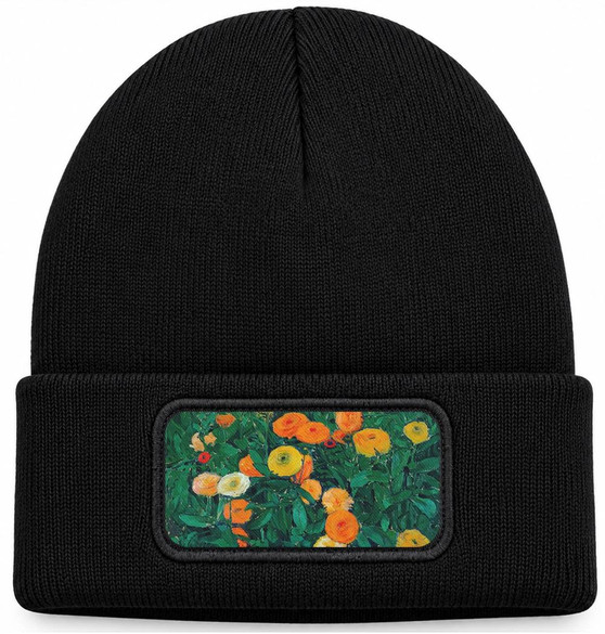 Czapka zimowa Marigolds Koloman Moser – czarna