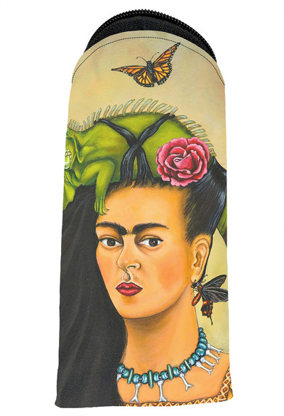 Piórnik trójkątny Frida z legwanem – portret inspirowany Fridą Kahlo