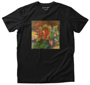 Koszulka z naszywką Frühlingsblumen im Garten (Wiosenne kwiaty w ogrodzie) Curt Herrmann