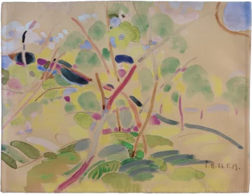 Podkładka na stół Krajobraz z drzewami w pobliżu Pretzfeld Curt Herrmann