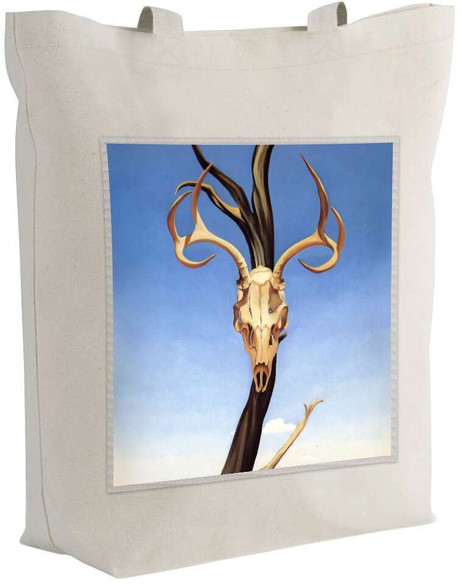 Torba z naszywką Czaszka jelenia Georgia O’Keeffe