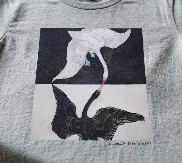 Koszulka z nadrukiem Łabędź, Nr 1 Hilma af Klint