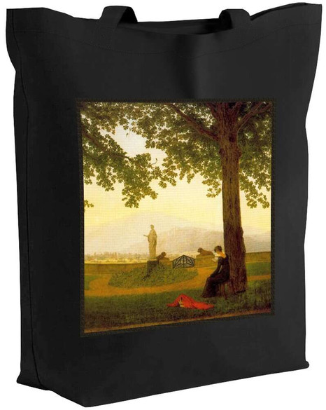 Torba z naszywką Taras ogrodowy Caspar David Friedrich