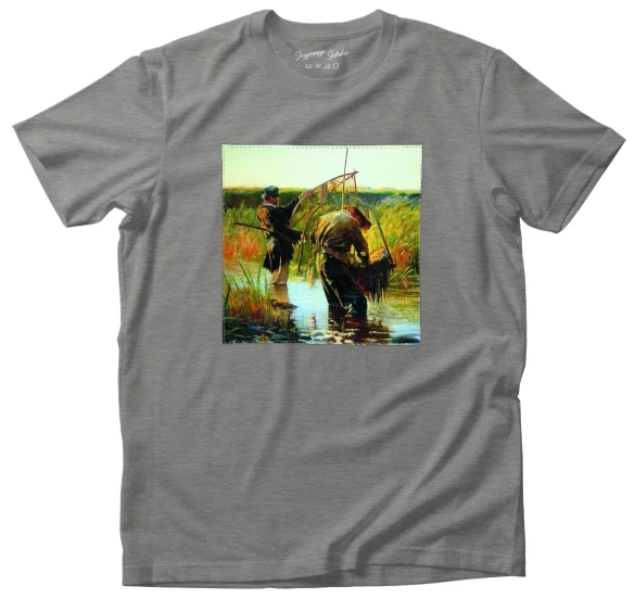 Koszulka z naszywką Rybacy brodzący w wodzie Leon Wyczółkowski