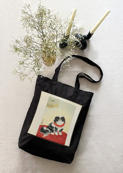 Torba z naszywką Pies pekińczyk Ohara Koson