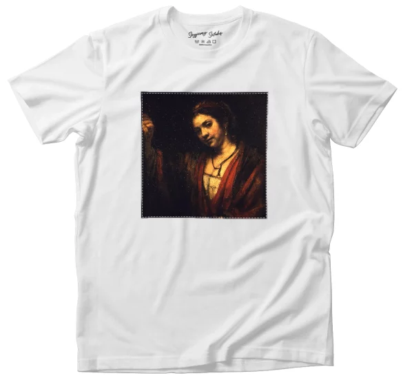 Koszulka z naszywką Portret Hendrickje Stoffels Rembrandt