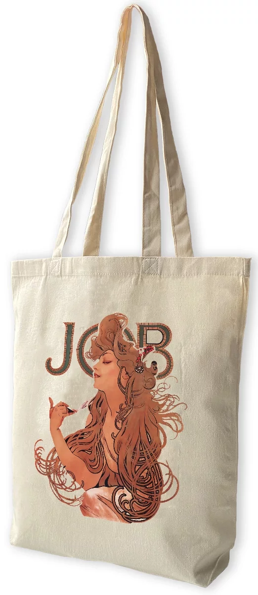 Torba bawełniana Job Alfons Mucha, Biała