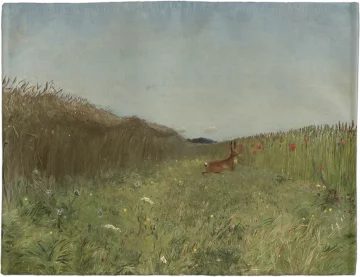 Podkładka na stół Zając wśród zboża Józef Chełmoński