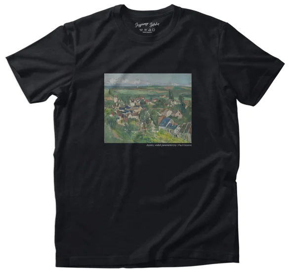 Koszulka z nadrukiem Auvers, widok panoramiczny Paul Cezanne