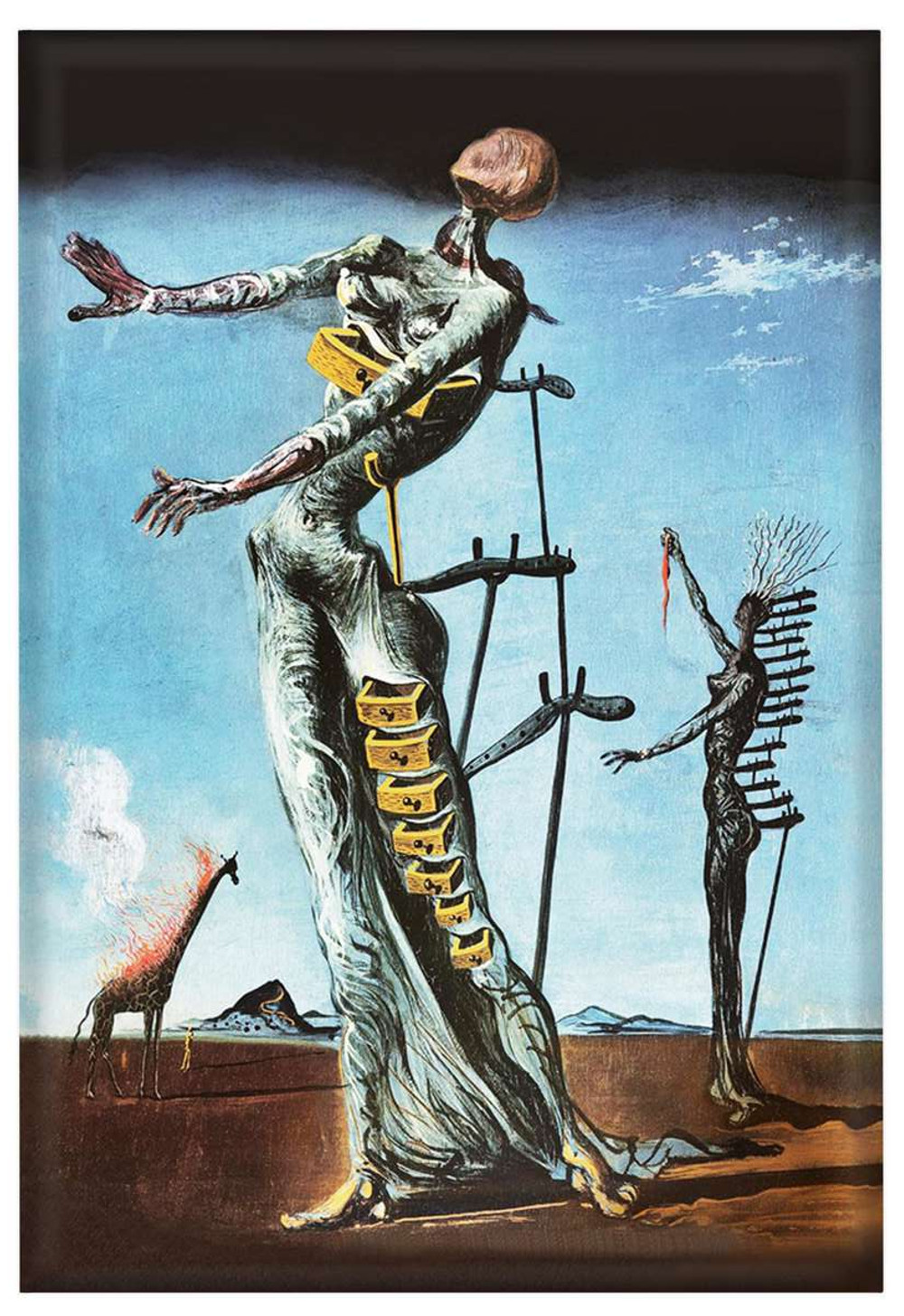 Magnes Płonąca żyrafa Salvador Dali