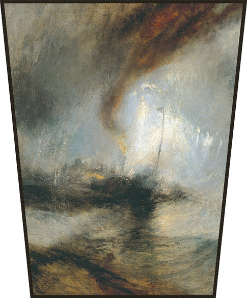 Ekran Śnieżyca: Parowiec na wejściu do portu William Turner