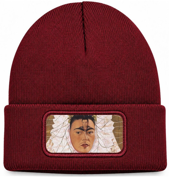 Czapka zimowa Diego w moich myślach Frida Kahlo – bordowa