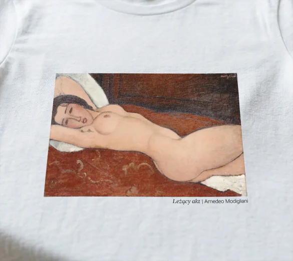 Koszulka z nadrukiem Leżący akt Amedeo Modigliani
