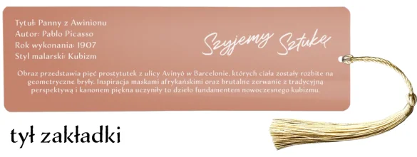 Zakładka do książki Panny z Awinionu Pablo Picasso