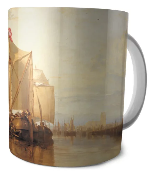 Kubek Statek pasażerski Dort z Rotterdamu bez wiatru William Turner