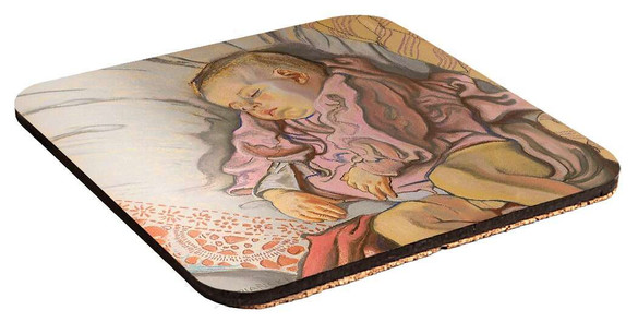 Podkładka pod kubek Śpiące dziecko na poduszce Stanisław Wyspiański