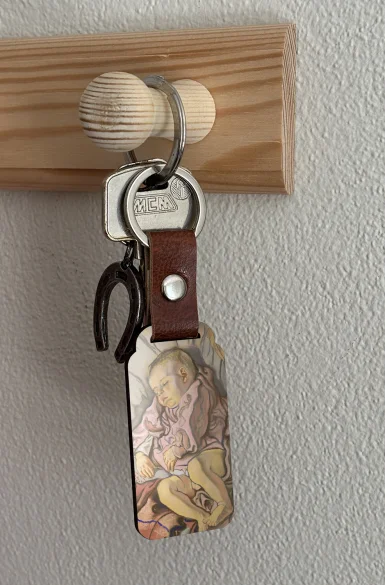 Brelok Śpiące dziecko na poduszce Stanisław Wyspiański