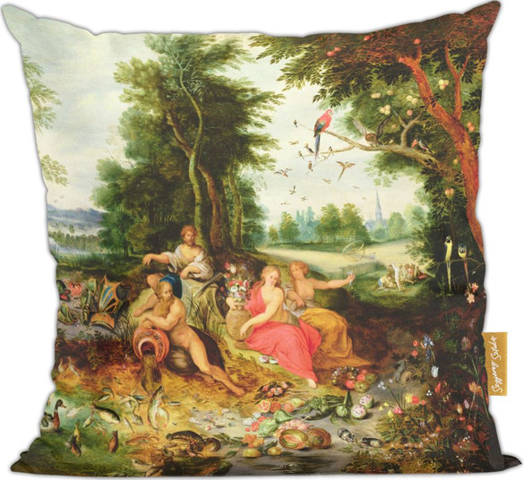 Poduszka Cztery Żywioły Jan van Kessel (starszy) 