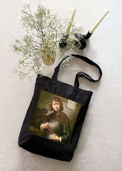 Torba z naszywką Młody mężczyzna w złotej zbroi Rembrandt