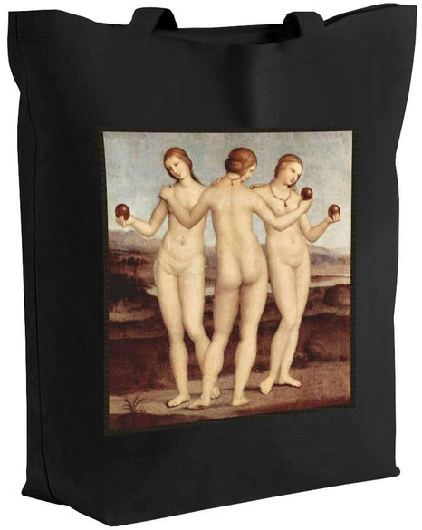 Torba z naszywką Trzy gracje Rafael Santi