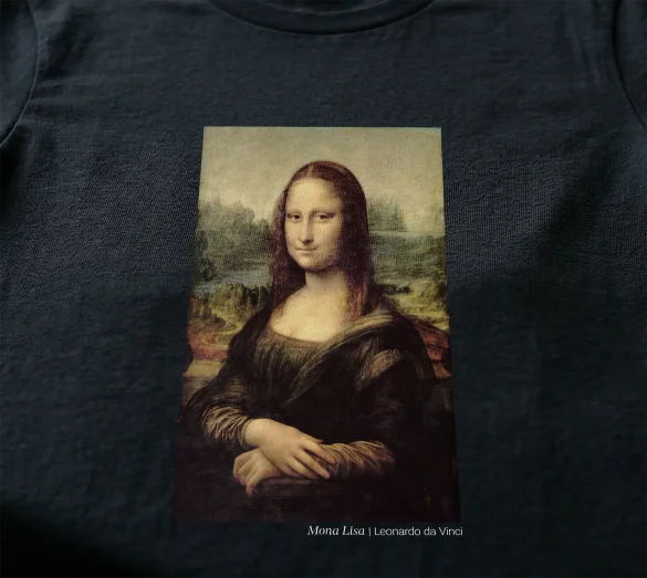 Koszulka z nadrukiem Mona Lisa Leonardo da Vinci