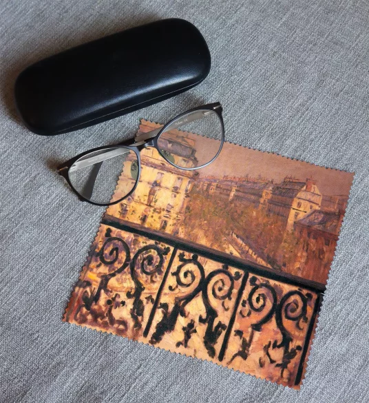 Ściereczka do okularów Balkon w Paryżu Gustave Caillebotte