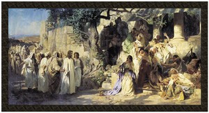 Naszywka Chrystus i jawnogrzesznica Henryk Siemiradzki