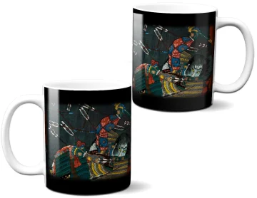 Kubek Bitwa pod Shijō Nawate Utagawa Kuniyoshi