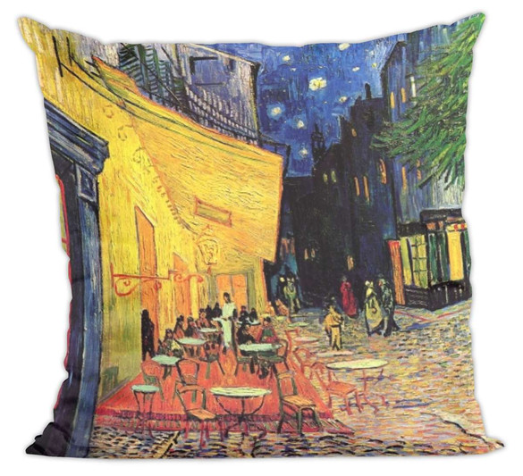Poduszka Taras kawiarni w nocy Vincent Van Gogh