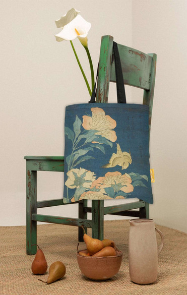 Torba na ramię Kanarek i piwonia Katsushika Hokusai