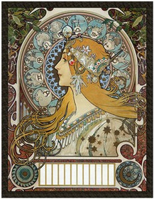 Naszywka Zodiak Alfons Mucha