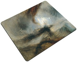 Podkładka Śnieżyca: Parowiec na wejściu do portu William Turner 24x19cm