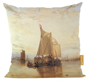 Poduszka Statek pasażerski Dort z Rotterdamu bez wiatru William Turner