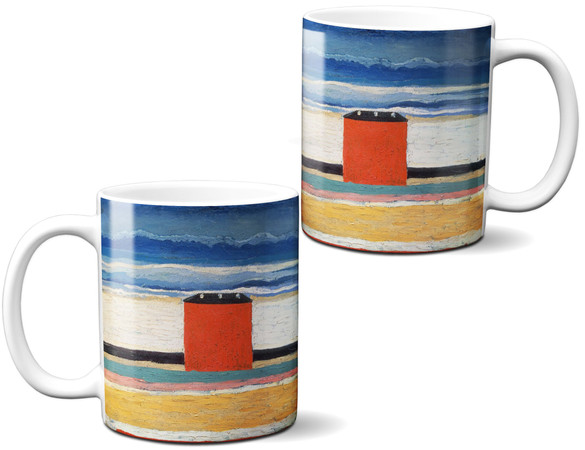 Kubek Czerwony Dom Kazimir Severinovich Malevich