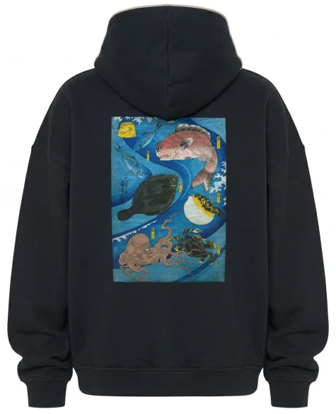 Bluza oversize Umysły ryb Utagawa Kuniyoshi