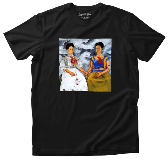 Koszulka z naszywką Dwie Fridy Frida Kahlo