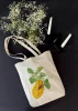 Torba bawełniana Cytryna z gąsienicą małpy i chrząszczem harlekin Maria Sibylla Merian
