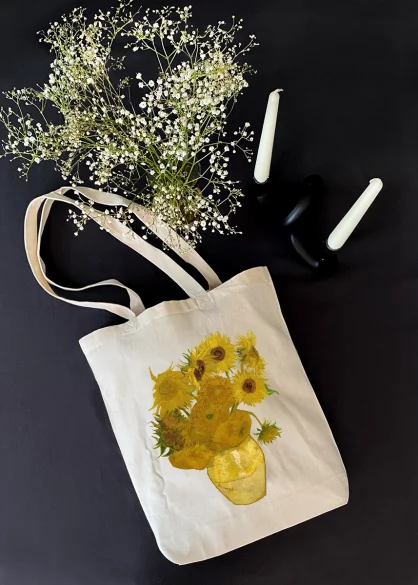 Torba bawełniana Martwa natura: wazon z piętnastoma słonecznikami Vincent Van Gogh