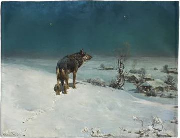 Podkładka na stół Wilk Alfred Wierusz-Kowalski