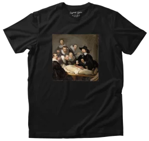 Koszulka z naszywką Lekcja anatomii doktora Tulpa Rembrandt