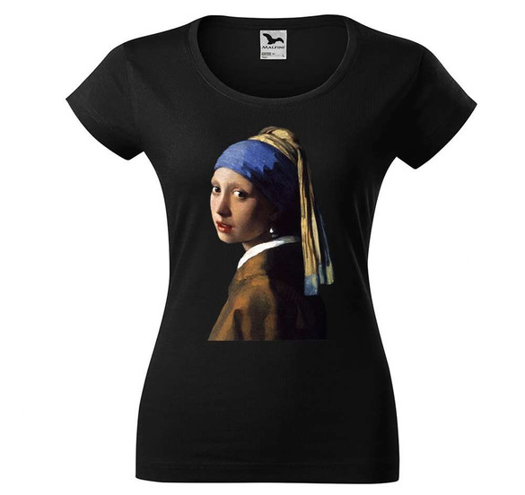 Bluzka damska Dziewczyna z perłą Jan Vermeer