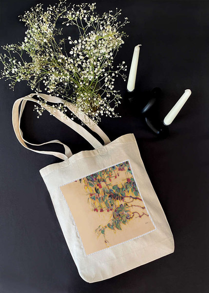 Torba z naszywką Fuchsia Branches (Sun Tree) Egon Schiele