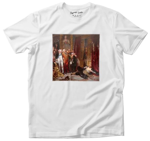 Koszulka z naszywką Rejtan - Upadek Polski Jan Matejko