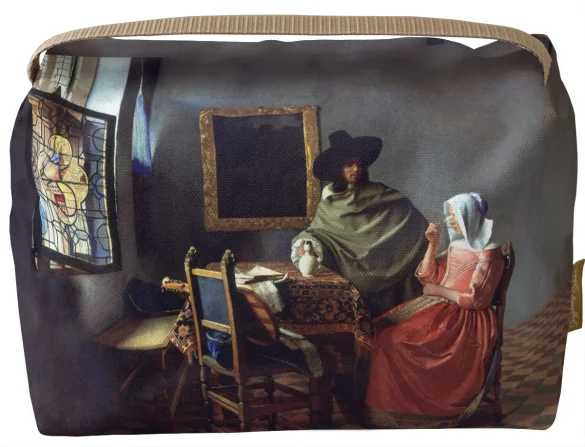 Kosmetyczka kuferek Kieliszek Wina Jan Vermeer
