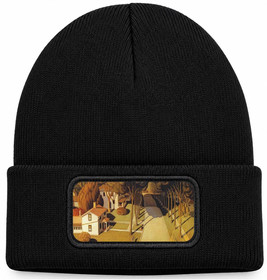Czapka zimowa The Birthplace of Herbert Hoover Grant Wood – czarna