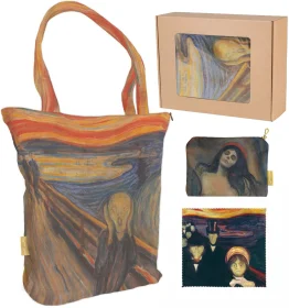Zestaw prezentowy Edvard Munch Torba + Kosmetyczka + Ściereczka
